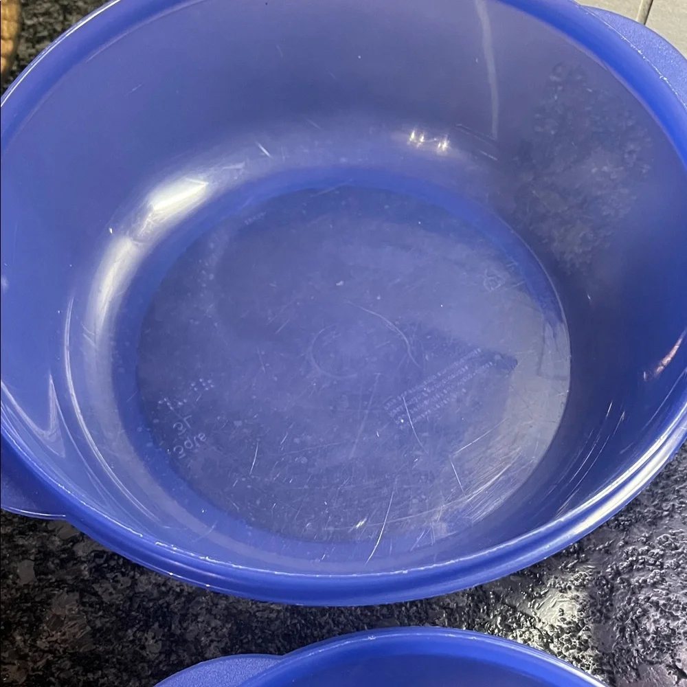 Purple Microwave  Kitchen Storage Container Set of 3  crystal wave bowls w/lids